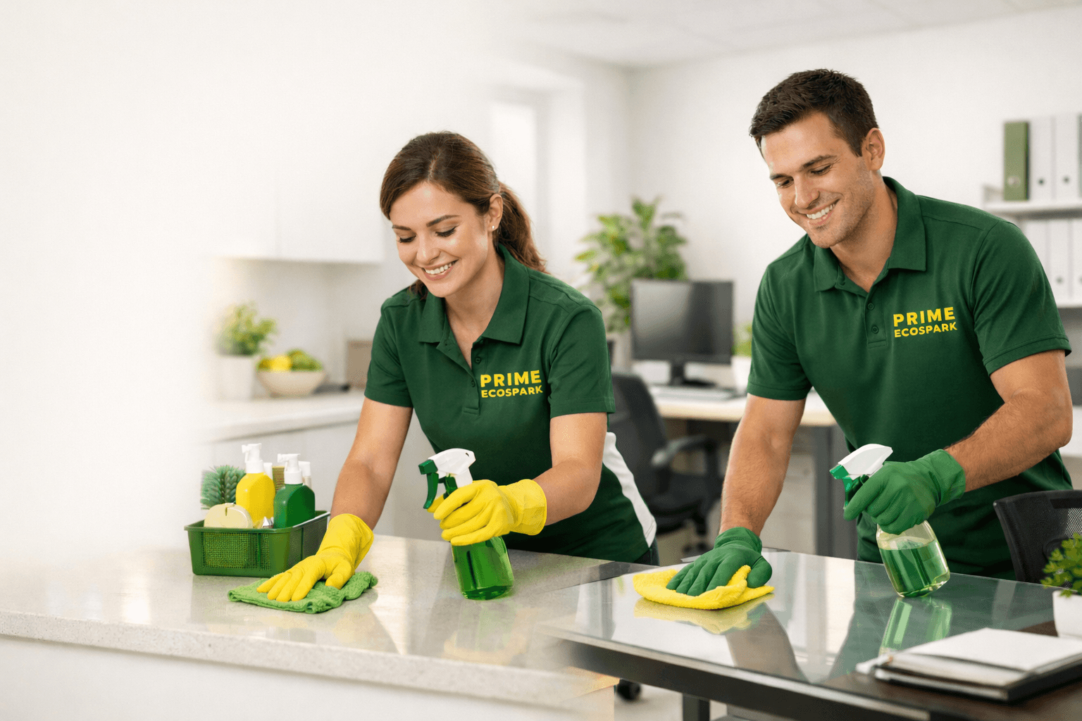 Prime EcoSpark cleaning in a bright residential setting.